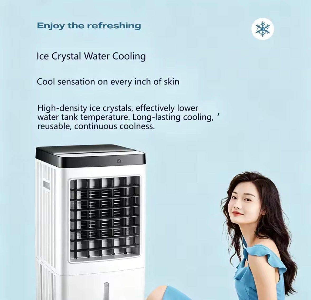 Portable Evaporative Air Cooler 10L Water Tank Remote Control 3-in-1