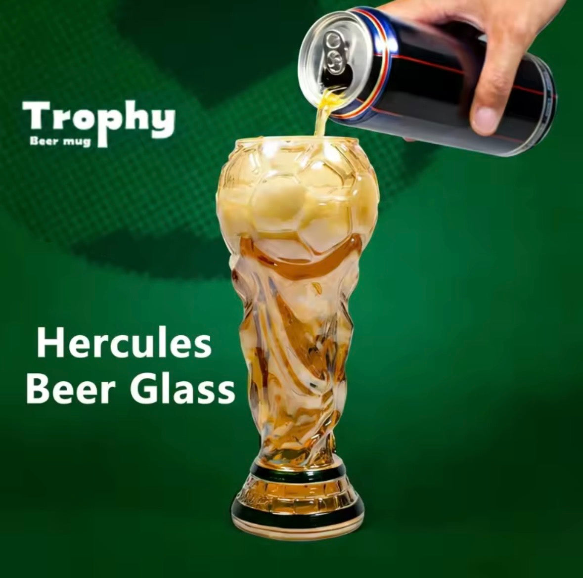Trophy Shaped Beer Glass Cup