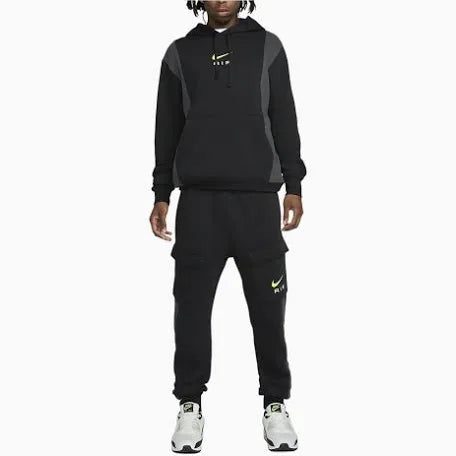 NIKE AIR NEON TRACKSUIT MENS BLACK