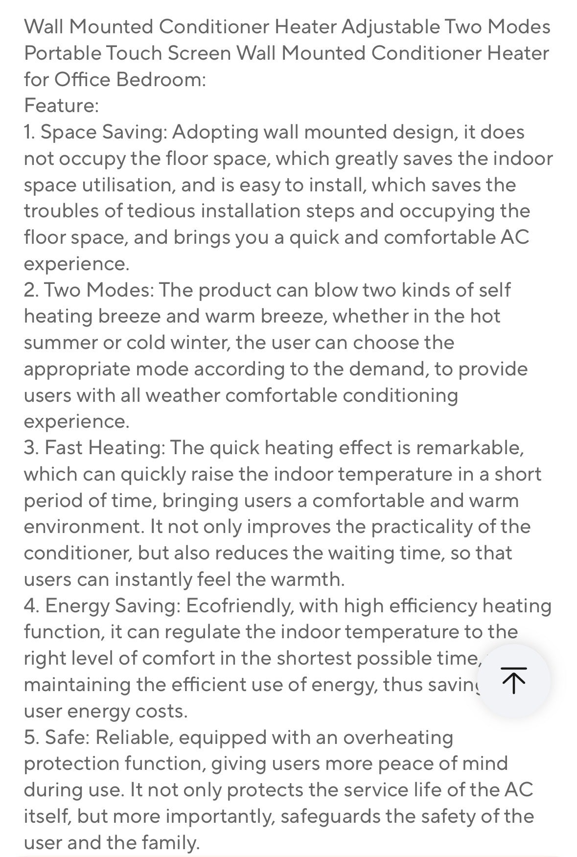 Cooling and Heating AirCon Unit