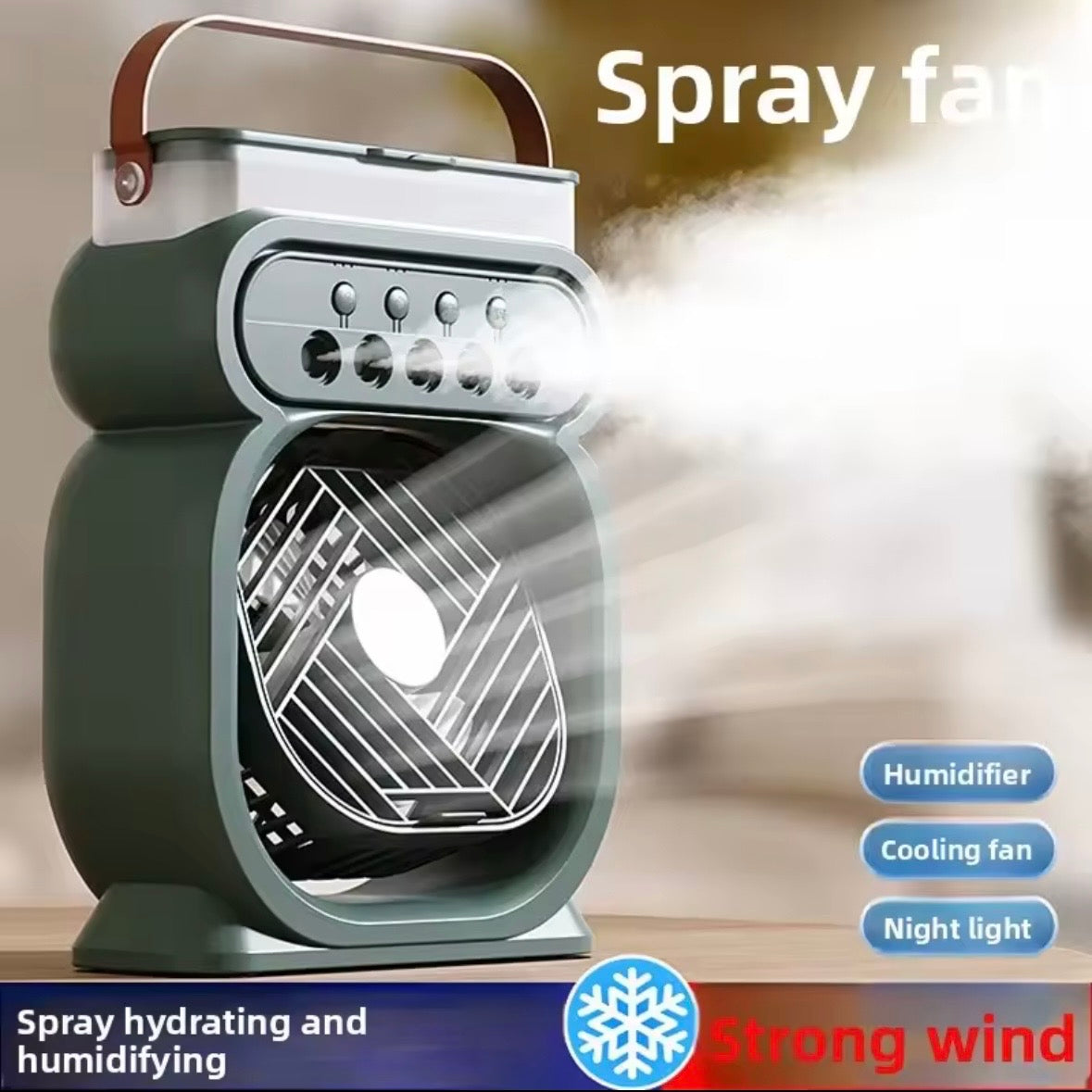 Spray Humidifier Fan Desktop