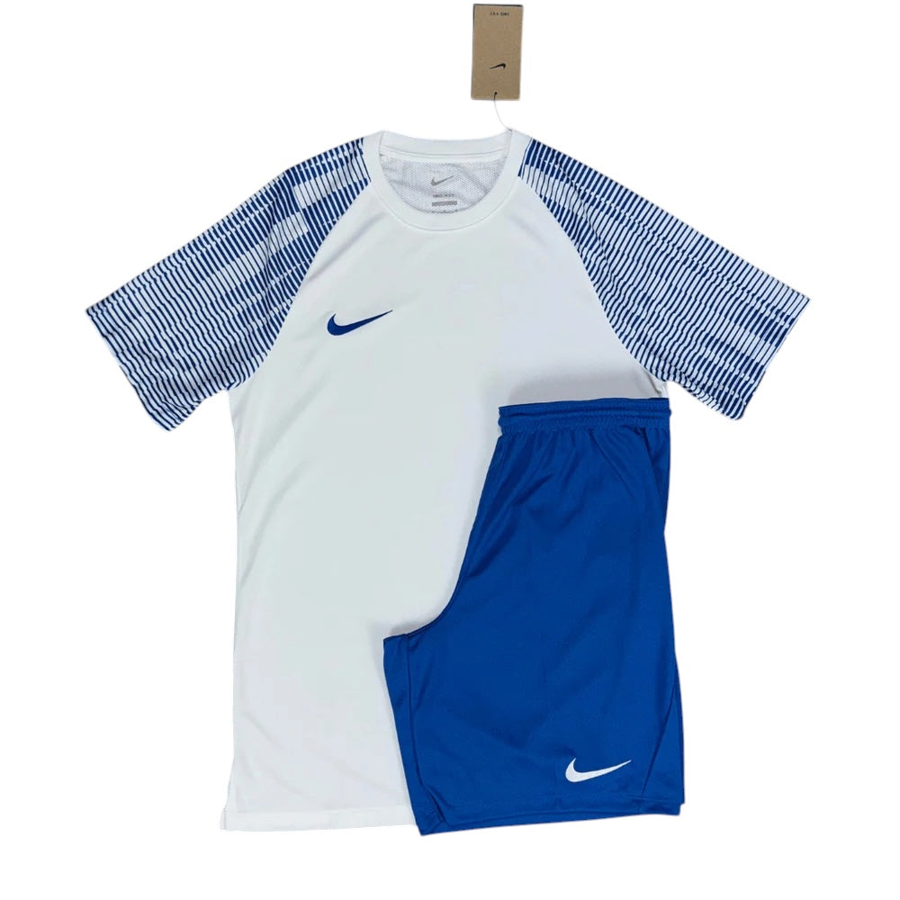 NIKE ACADEMY PARK SHORTS SET 'WHITE/ROYAL BLUE'