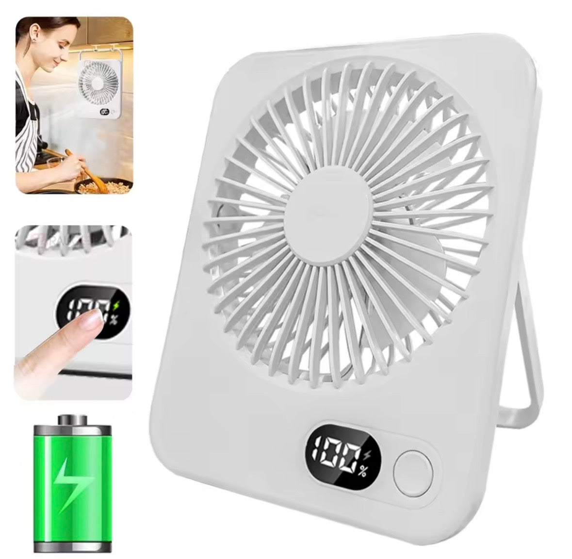 Portable Desk Fan Mini Foldable Table