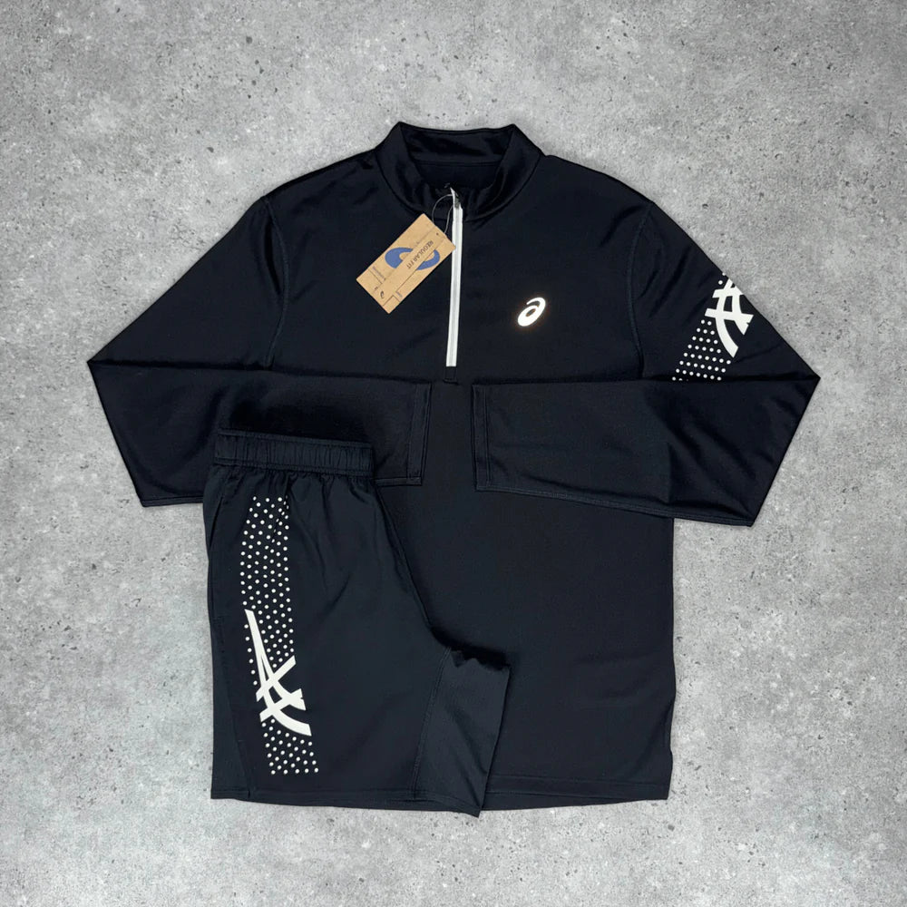ASICS ICON 1/4 BLACK & BLACK