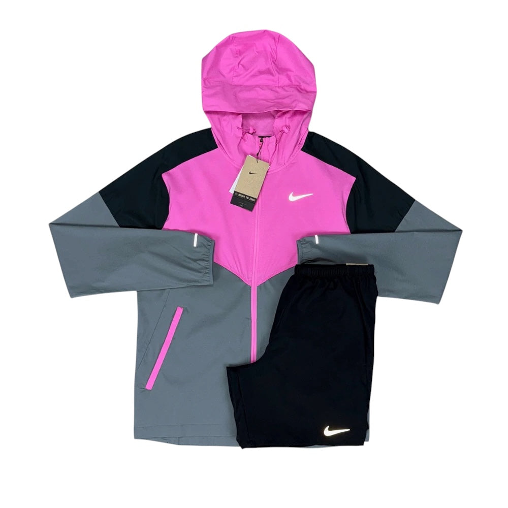 NIKE WINDRUNNER SHORT SET 'PINK/BLACK'
