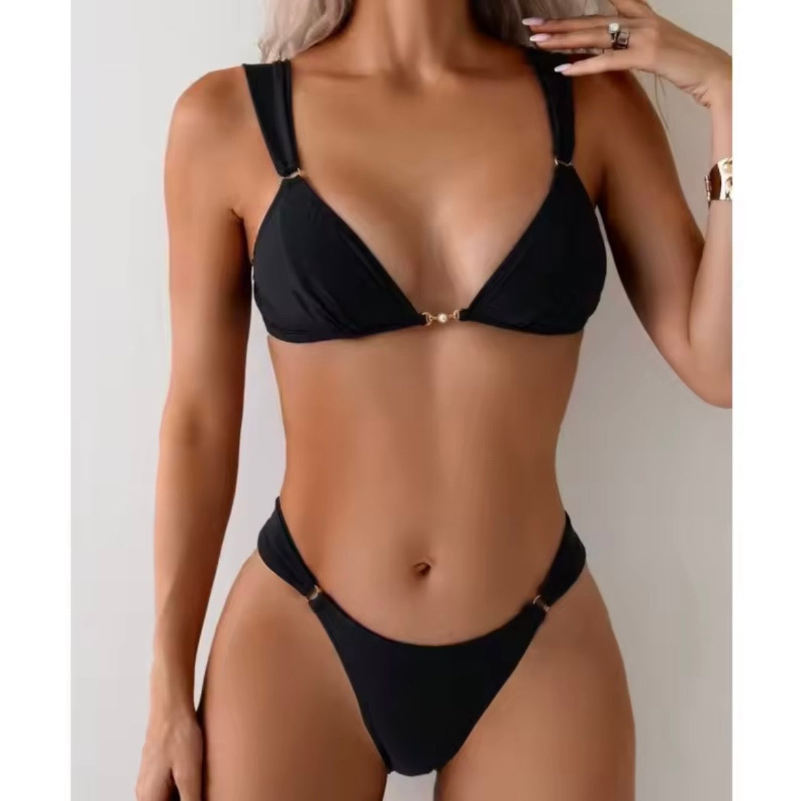 Bikinis Solid Swimsuits Women