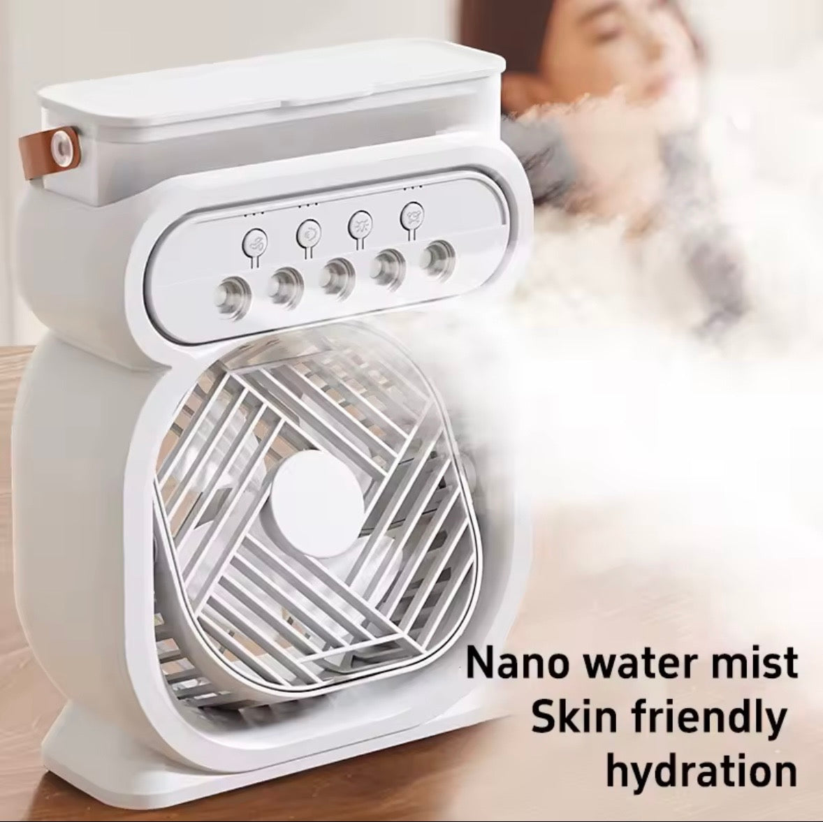 Spray Humidifier Fan Desktop