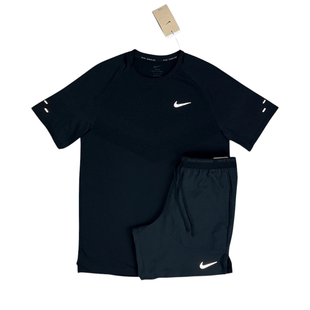 NIKE STRIDE SHORTS SET 'BLACK'