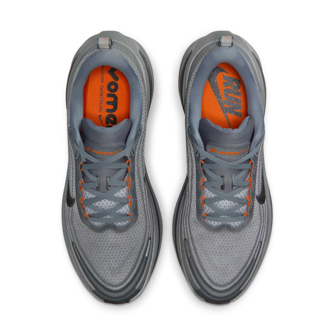 NIKE MENS VOMERO PLUS - COOL GREY/BLACK/SAFETY ORANGE