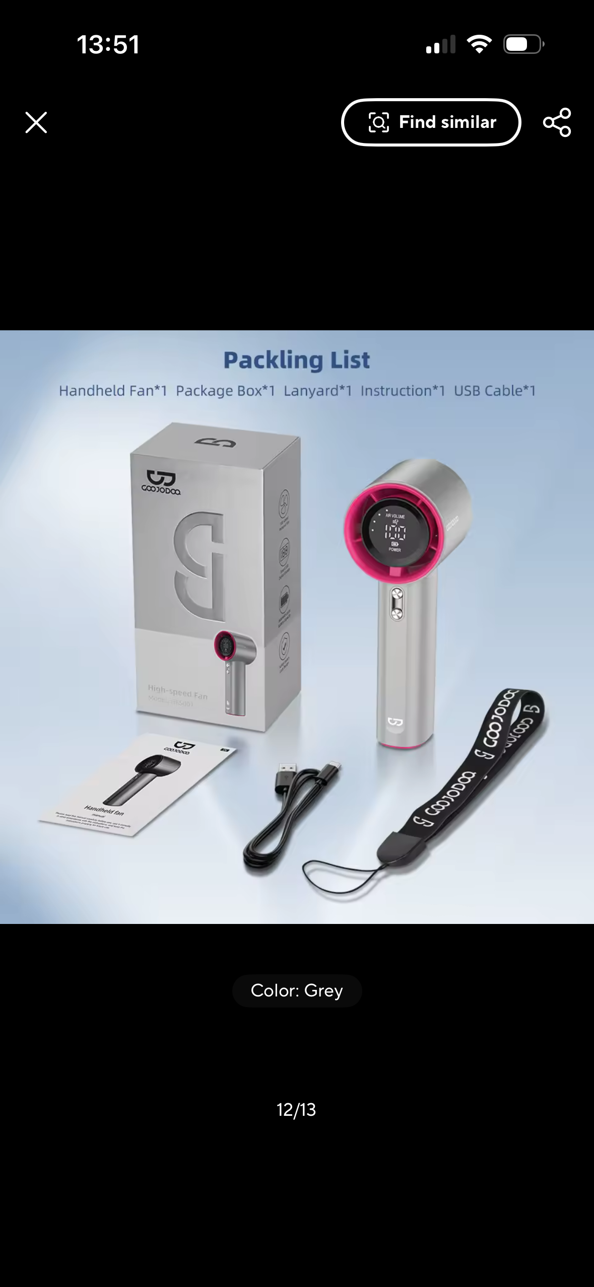 Mini Fan Rechargeable