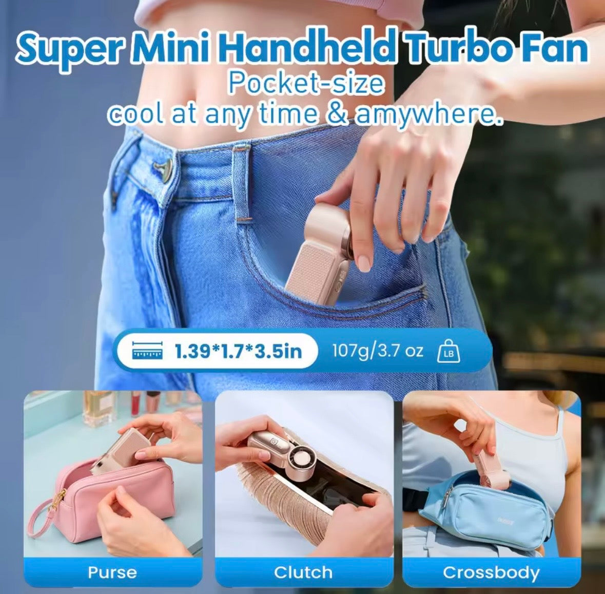 Mini Handheld Fan