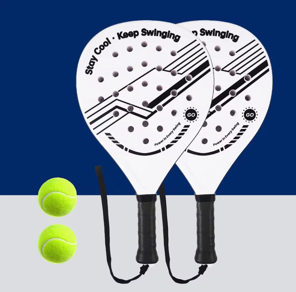 Lightweight Padel Racquet Carbon Fiber Surface with EVA