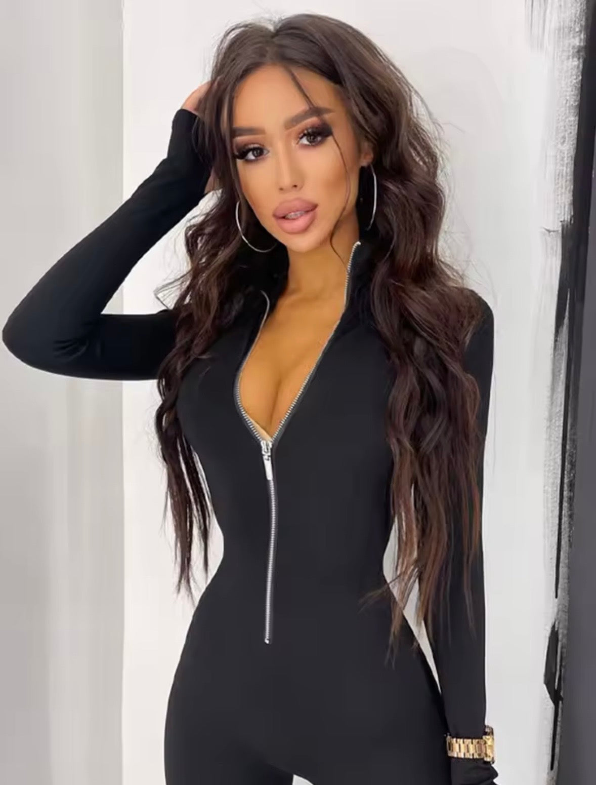 Casual Sporty Workout Zipper