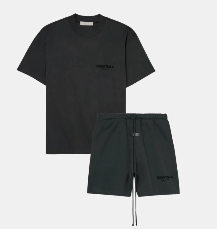 FEAR OF GOD ESSENTIALS SHORT SET 'BLACK' (SS22)