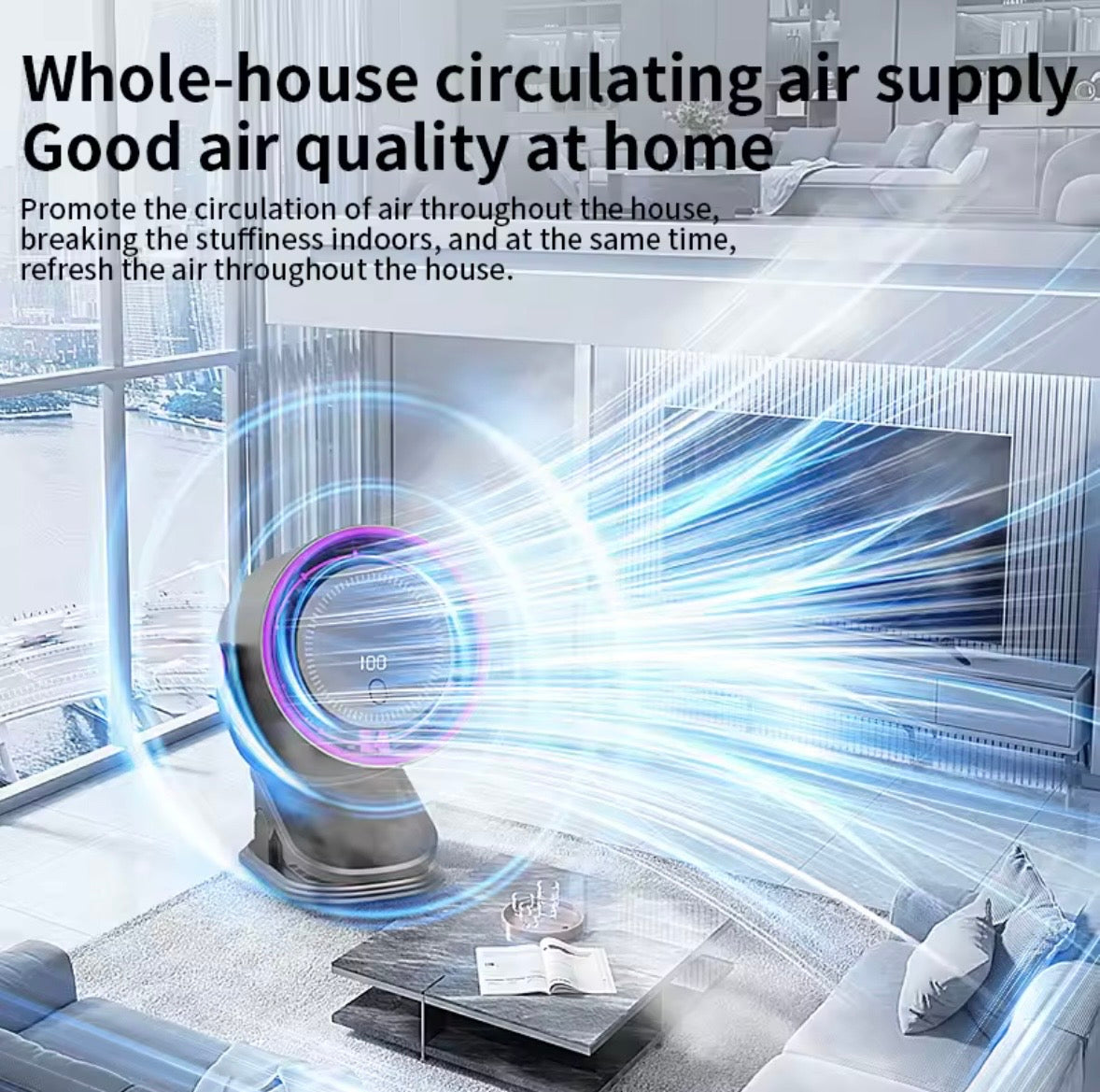 Multi-functional Circulating Fan With Clip 3-in-1