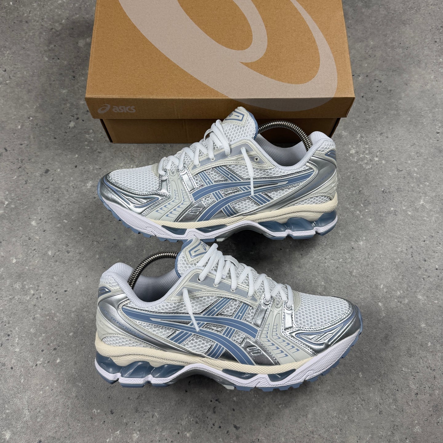 ASICS GEL KAYANO 14 WHITE LIGHT NAVY
